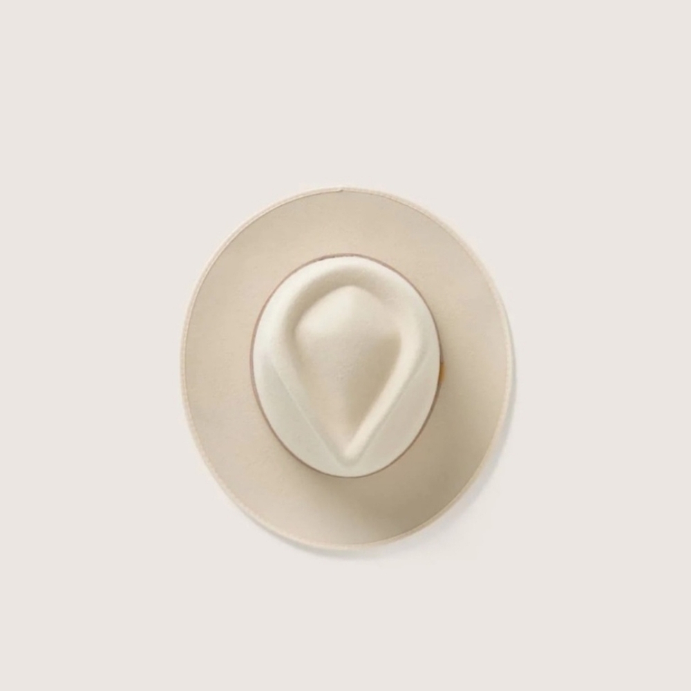 Will + Bear Calloway Cream Fedora Hat | Size Medium - NWT - Picture 2 of 10